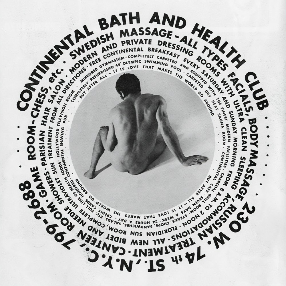 Ad for the Continental Baths from the spring 1970 issue of <i>Queen’s Quarterly</i>.